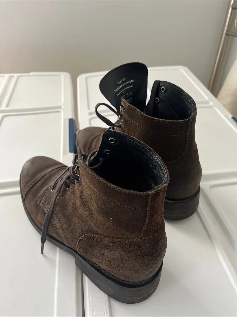 Thursday Captain Olive Weatherproof Suede